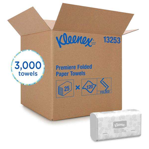 Towel Hand Kleenex SCOTTFOLD Single Fold White 7.8 in x 12.4 in 3000/Ca